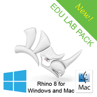 Rhino 8 Educational Lab Kit (30 users) [R80-LAB] for Windows or Mac